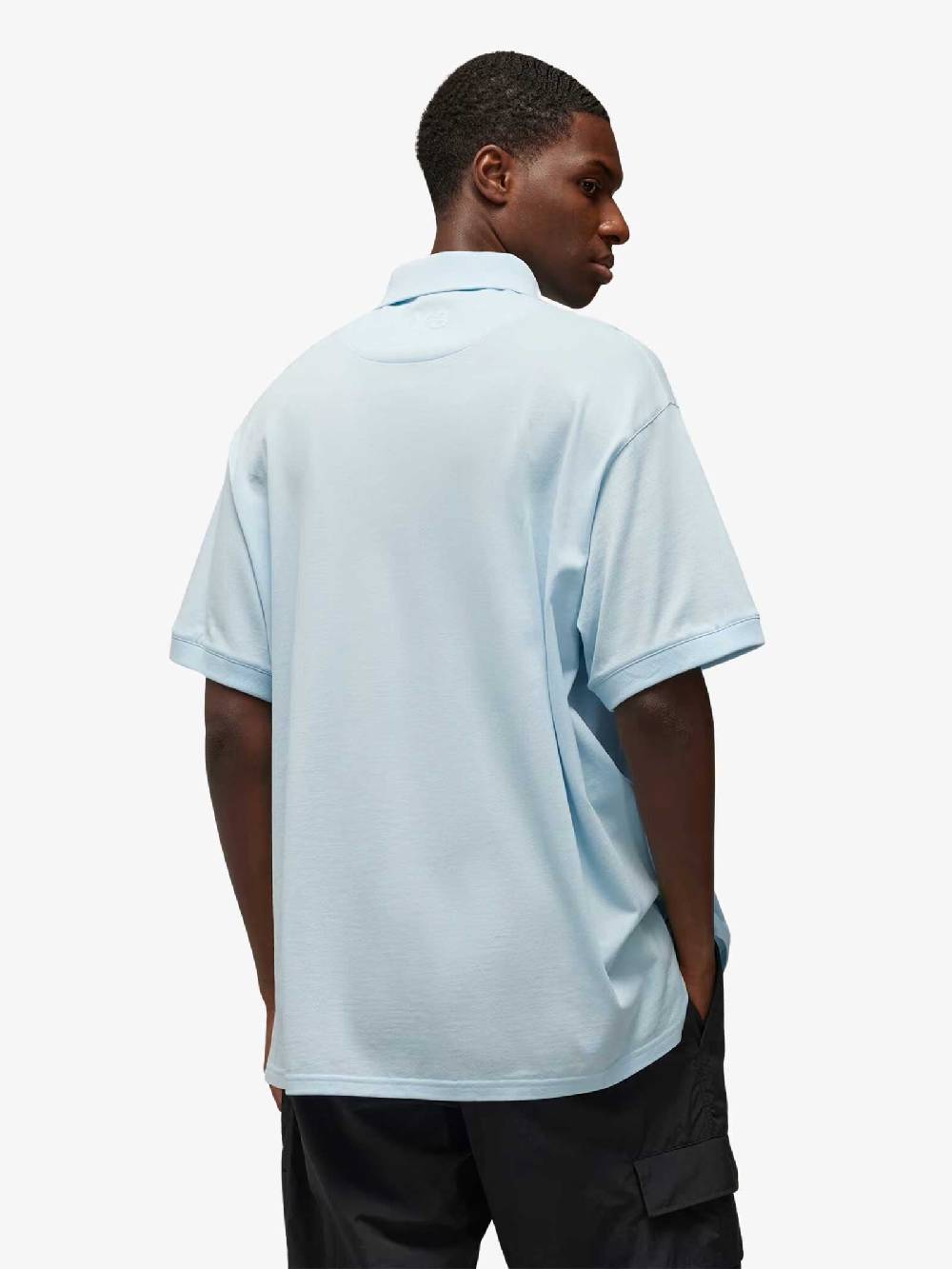 Y-3 Polo Short Sleeve IV5641 Uomo Cotone Blu