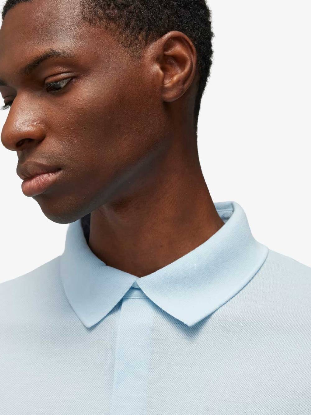 Y-3 Polo Short Sleeve IV5641 Uomo Cotone Blu