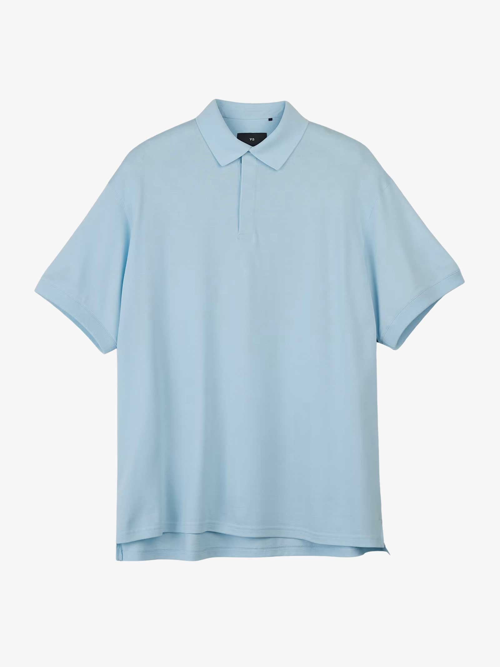 Y-3 Polo Short Sleeve IV5641 uomo cotone blu