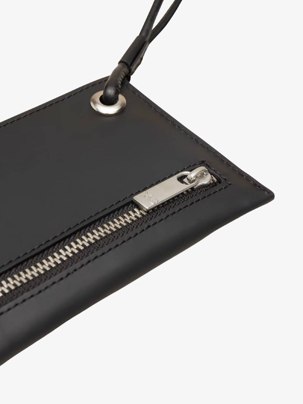 Y-3 Portafoglio IJ9891 In Vera Pelle Nero