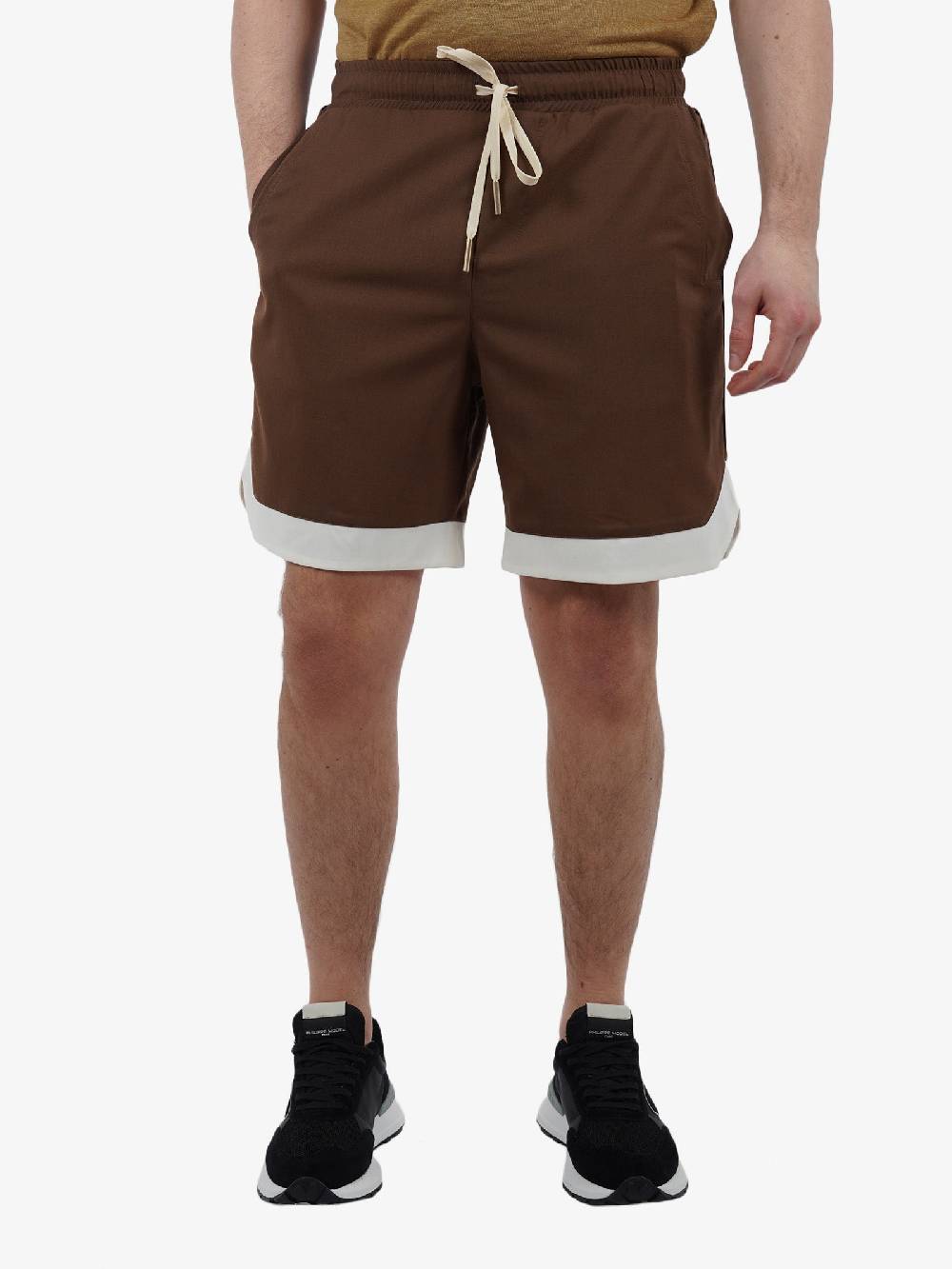 YES LONDON Bermuda Casual Uomo Marrone