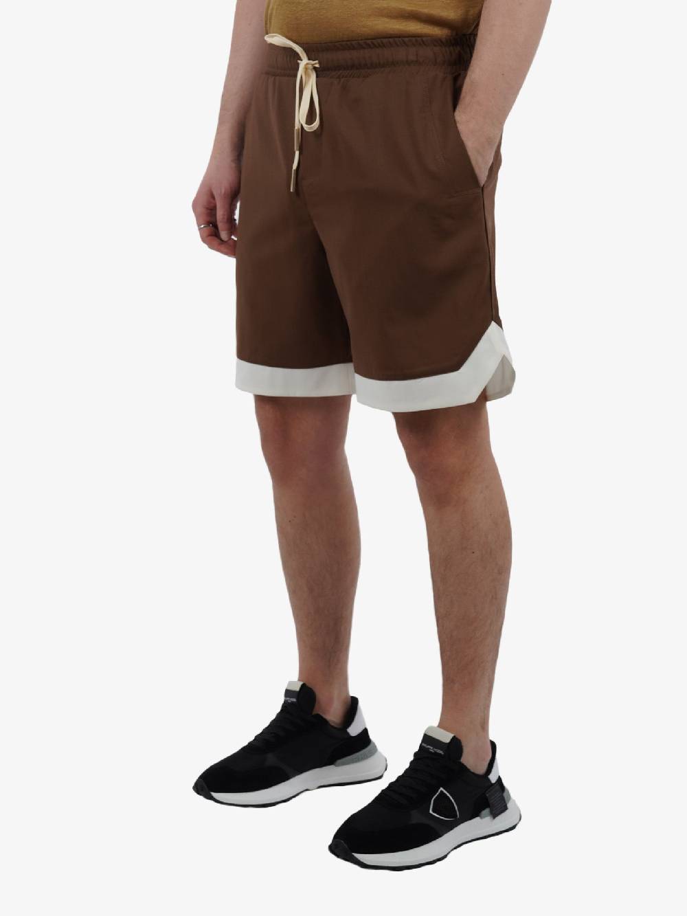 YES LONDON Bermuda Casual Uomo Marrone