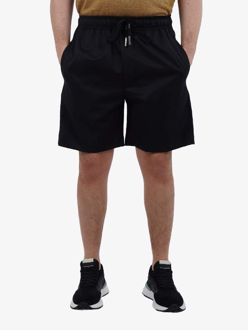 YES LONDON Bermuda Uomo In Lana Nero