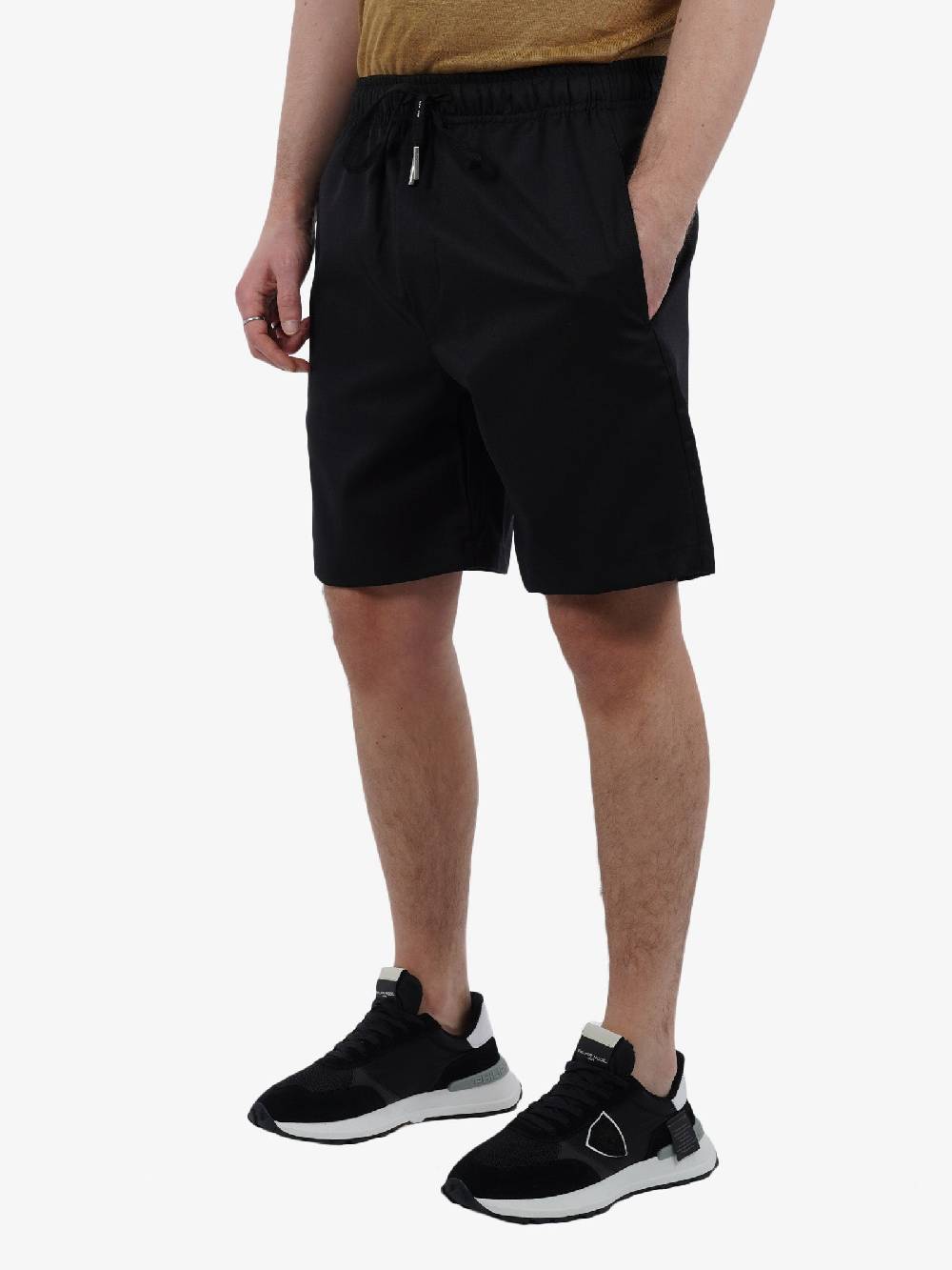 YES LONDON Bermuda Uomo In Lana Nero