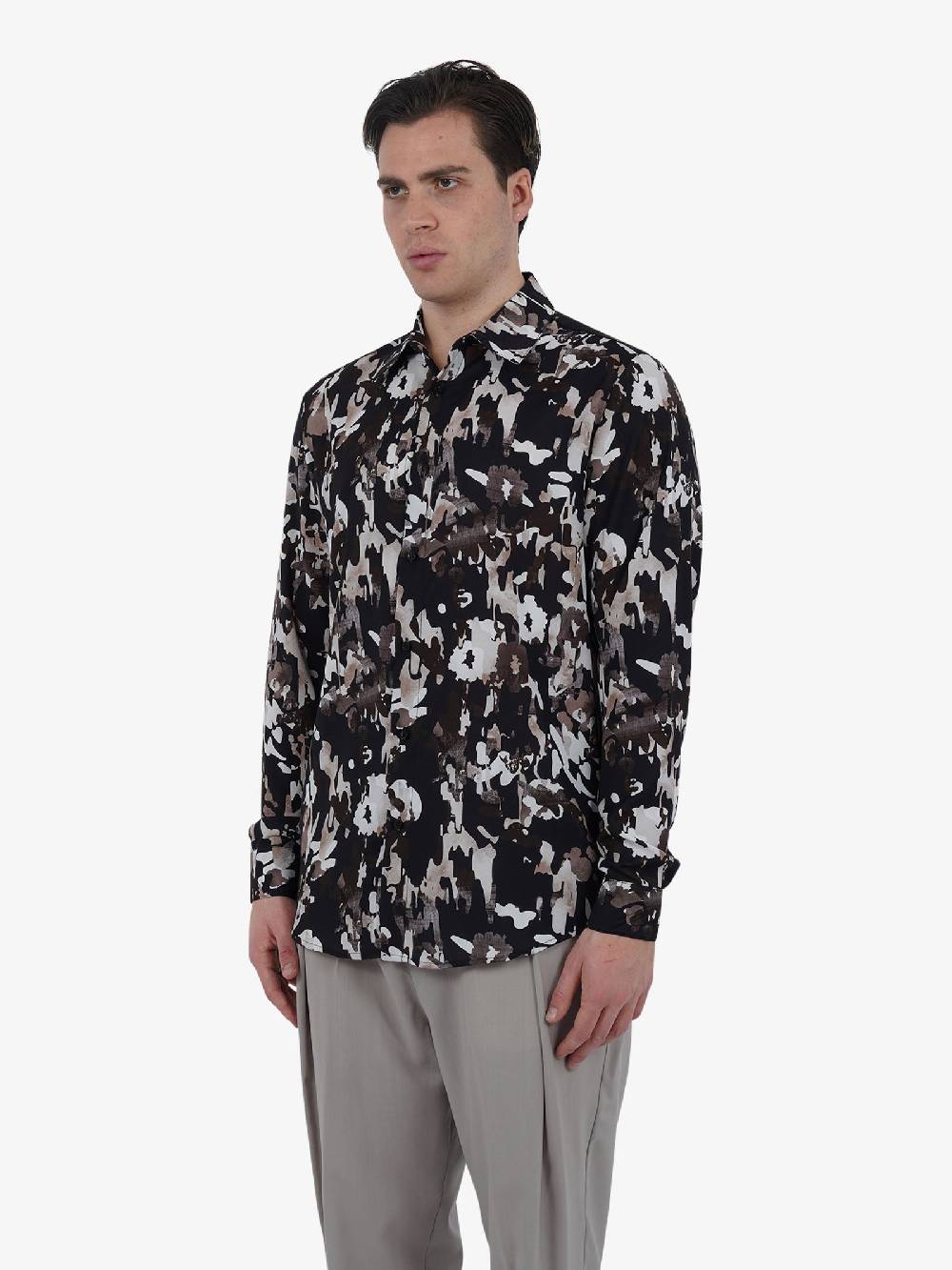 YES LONDON Camicia XCM7154 Uomo Nero