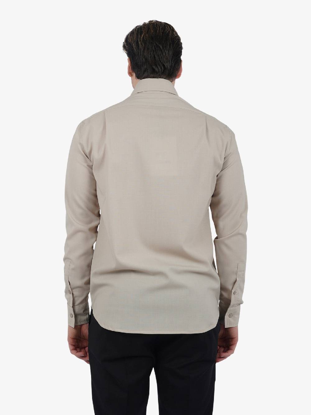 YES LONDON Camicia XCM7164 Uomo Lana Beige