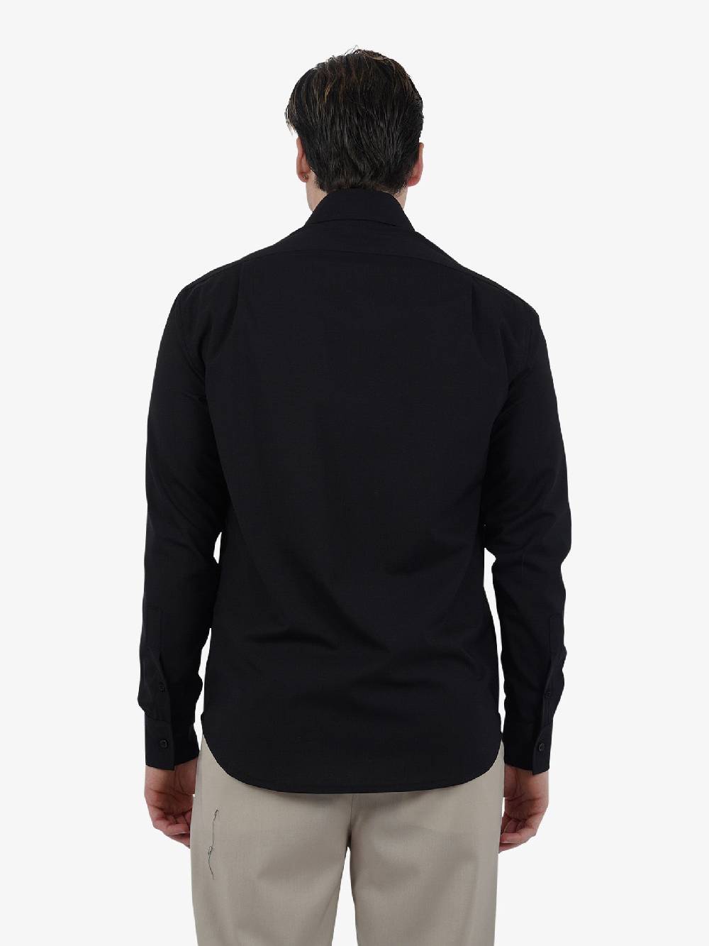 YES LONDON Camicia XCM7164 Uomo Lana Nero