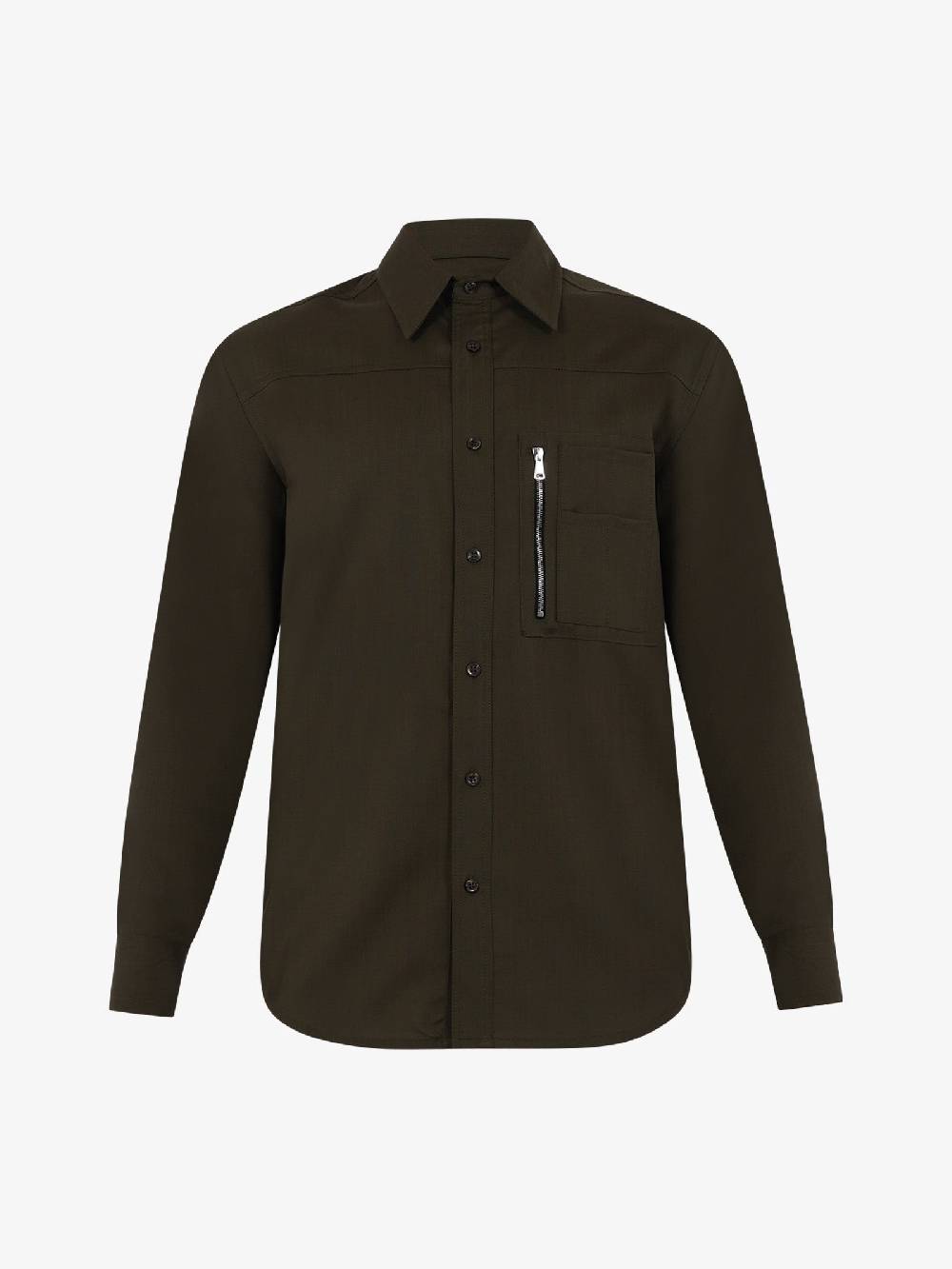 YES LONDON Camicia XCM7164 Uomo Lana Verde