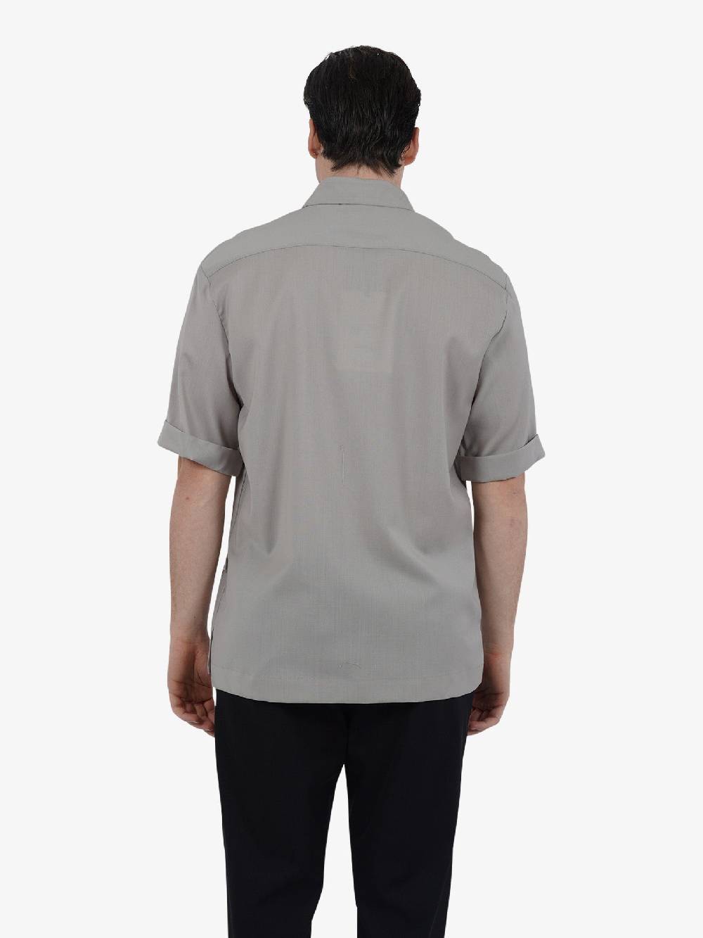 YES LONDON Camicia XCM7166 Uomo Lana Grigio