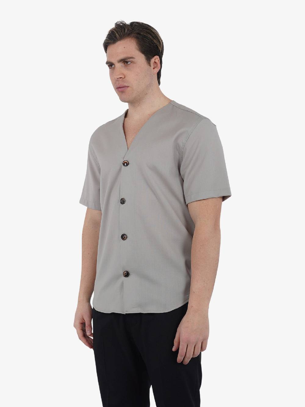 YES LONDON Camicia XCM7169 Uomo Lana Beige