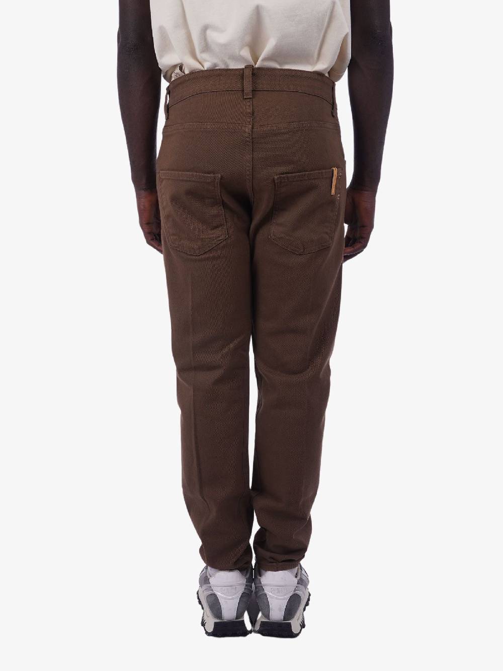 YES LONDON Jeans Uomo In Cotone Marrone