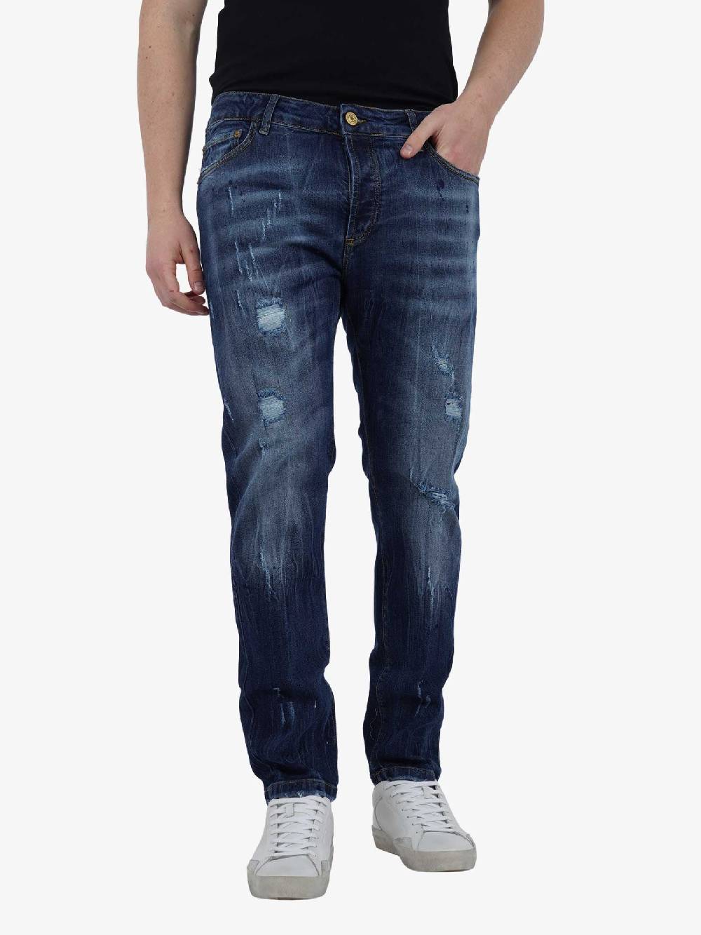 YES LONDON Jeans XJ3131/COOL uomo cotone denim