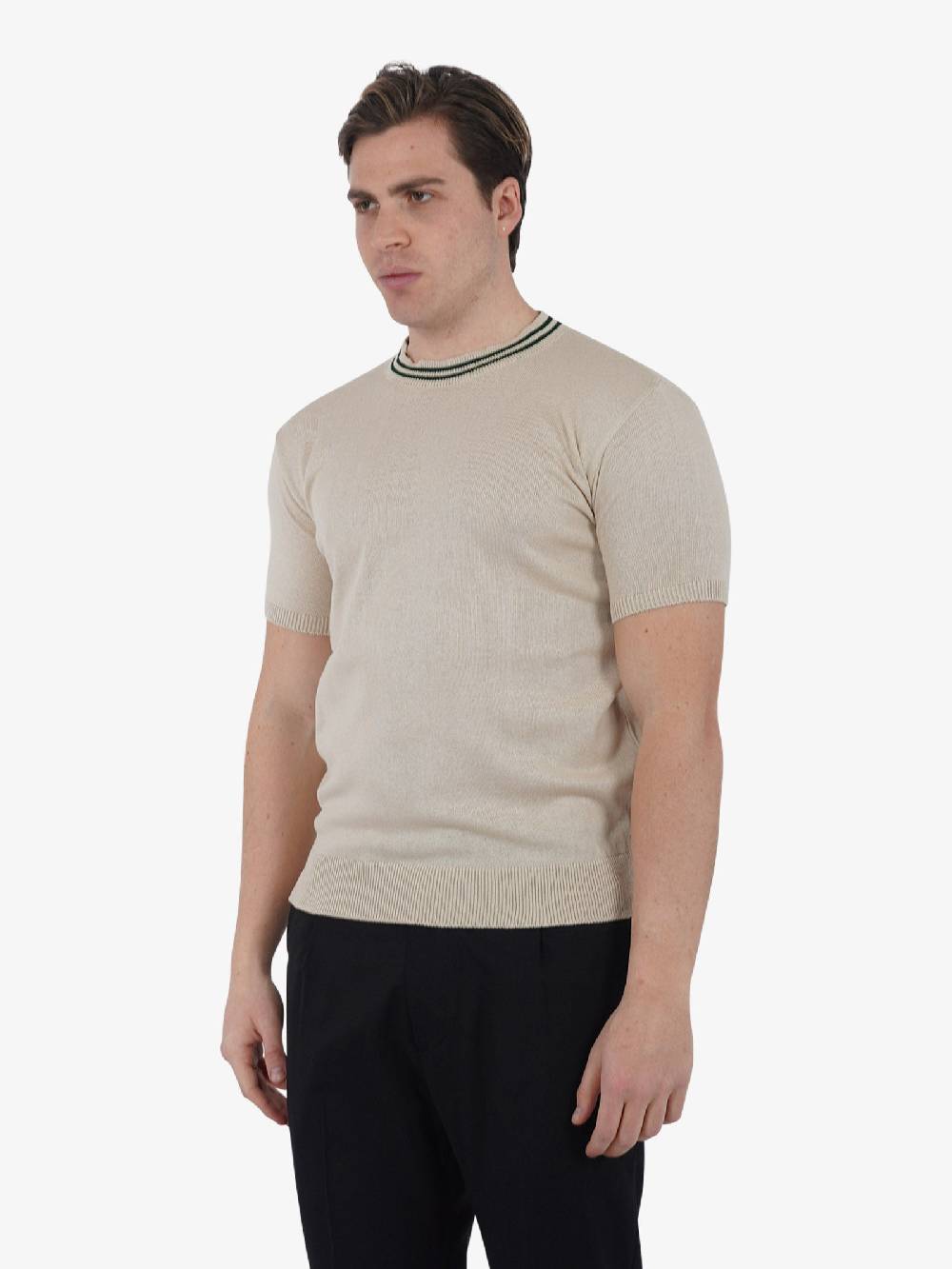 YES LONDON Maglia XML3556 Uomo Cotone Panna