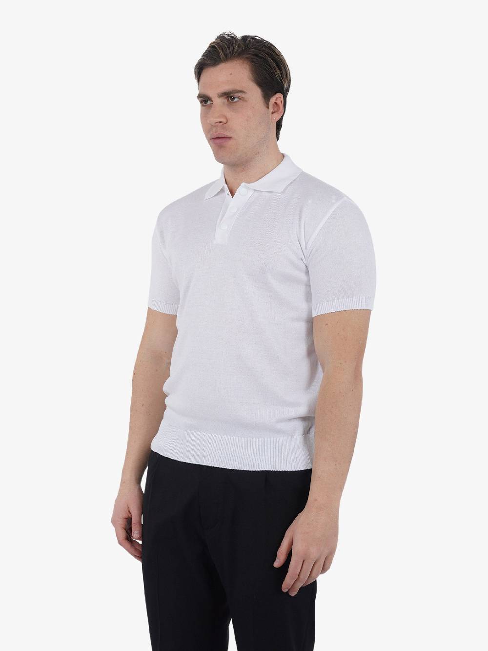 YES LONDON Maglia XML3558 Uomo Cotone Bianco