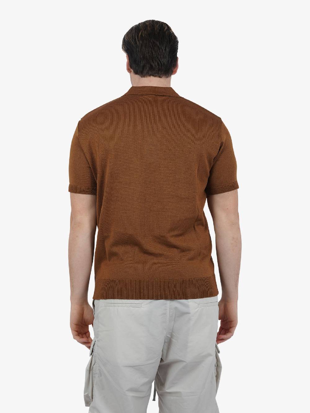 YES LONDON Maglia XML3558 Uomo Cotone Marrone