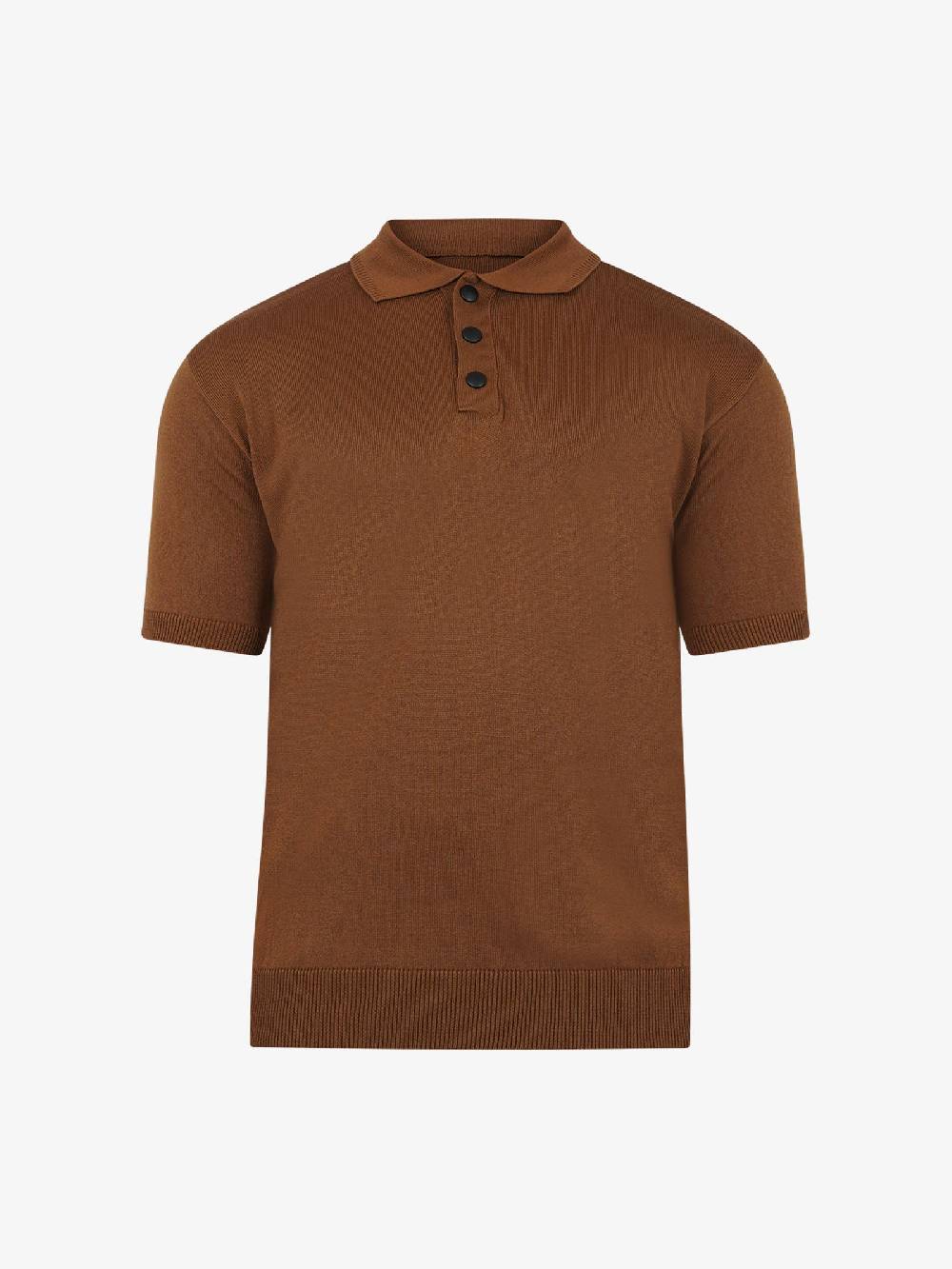 YES LONDON Maglia XML3558 Uomo Cotone Marrone