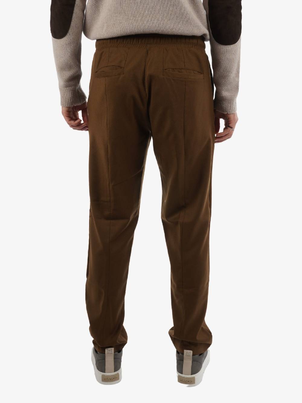 YES LONDON Pantalone In Lana Uomo Marrone