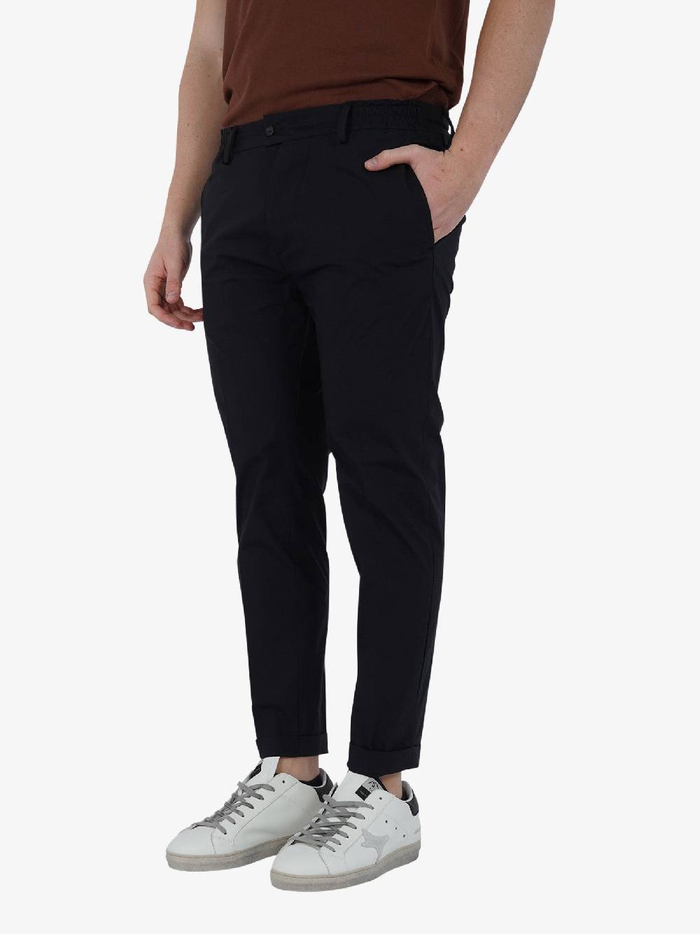 YES LONDON Pantalone XP3212/RONNIE Uomo Lana Nero