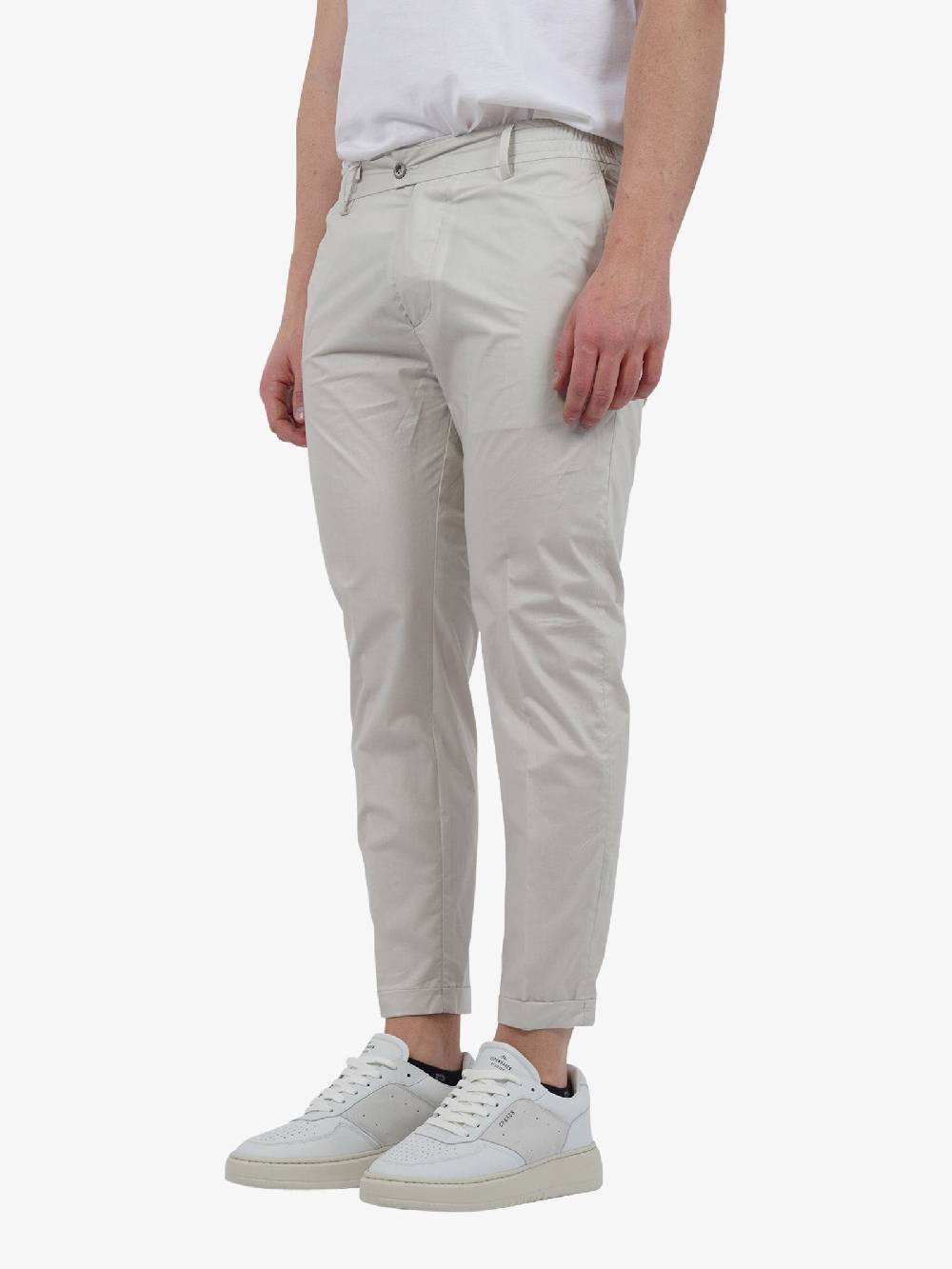 YES LONDON Pantalone XP3212/RONNIE Uomo Lana Panna