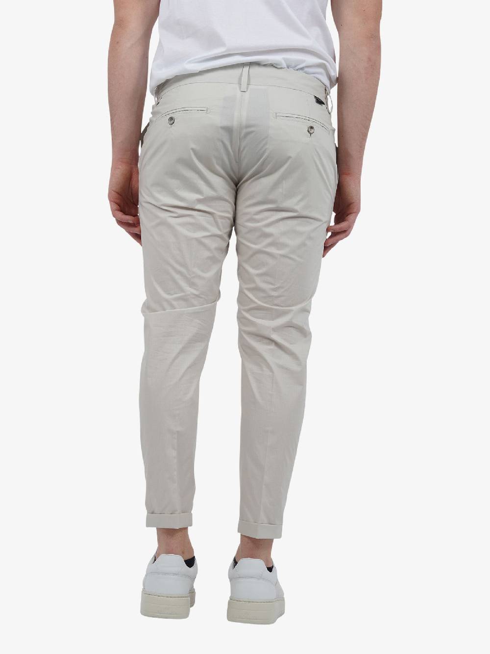 YES LONDON Pantalone XP3212/RONNIE Uomo Lana Panna