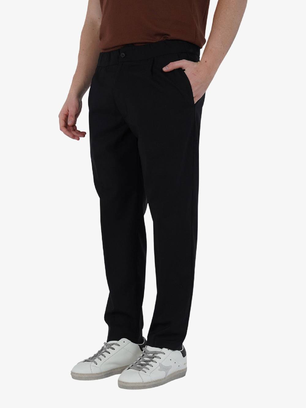 YES LONDON Pantalone XP3219 Uomo Lana Nero