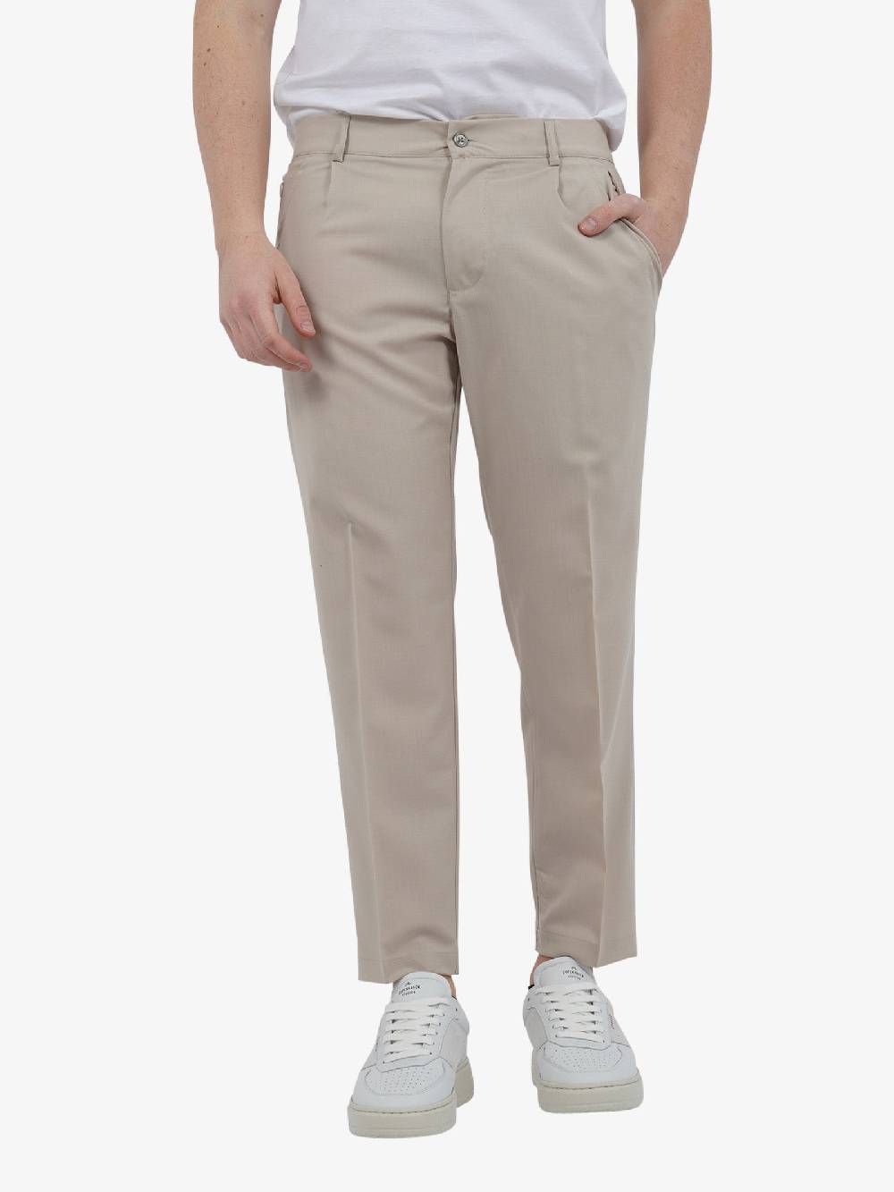 YES LONDON Pantalone XP3224 uomo lana beige