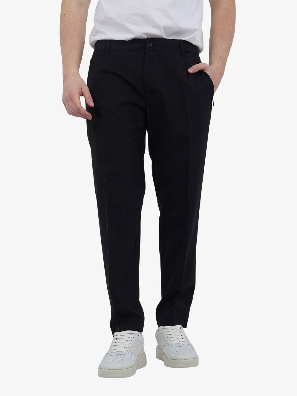 YES LONDON Pantalone XP3224 uomo lana nero