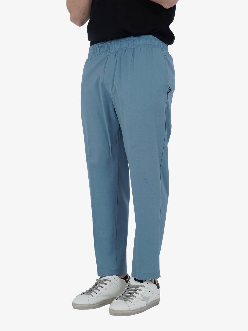 YES LONDON Pantalone XP3231 Uomo Cotone Azzurro