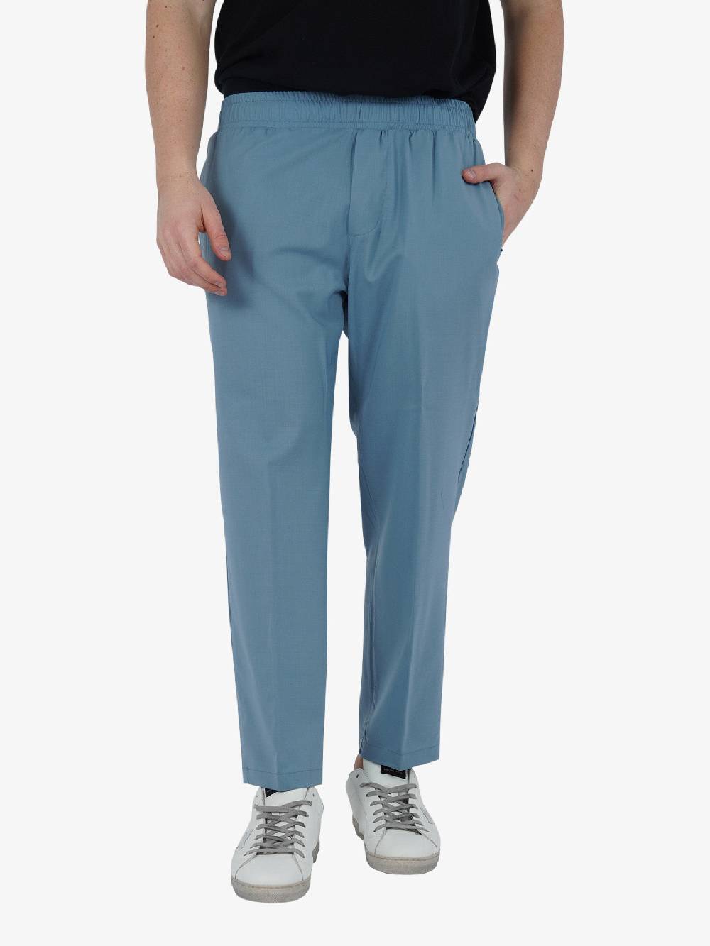 YES LONDON Pantalone XP3231 uomo cotone azzurro