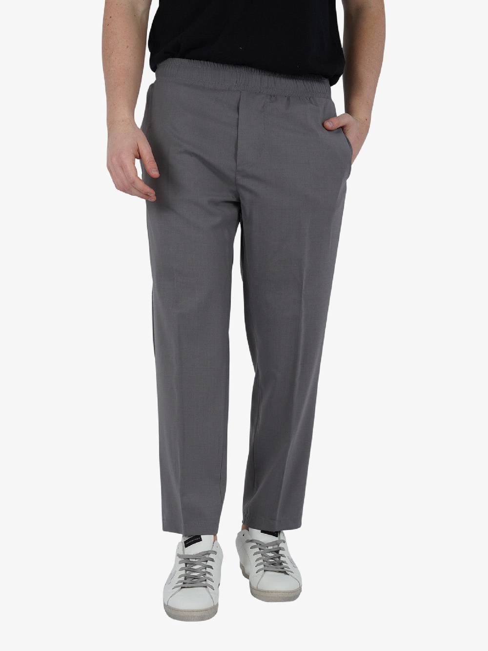 YES LONDON Pantalone XP3231 uomo cotone grigio