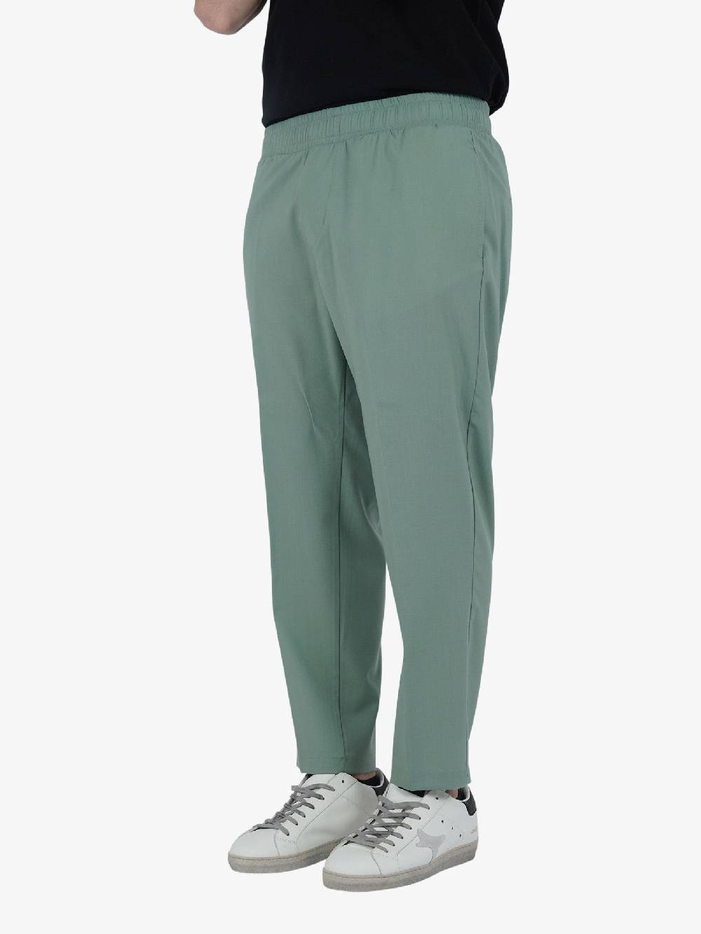 YES LONDON Pantalone XP3231 Uomo Cotone Verde