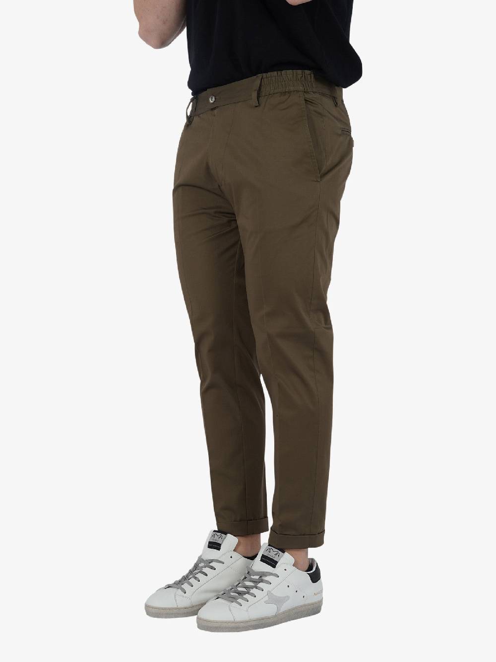 YES LONDON Pantalone XP3237 Uomo Cotone Verde