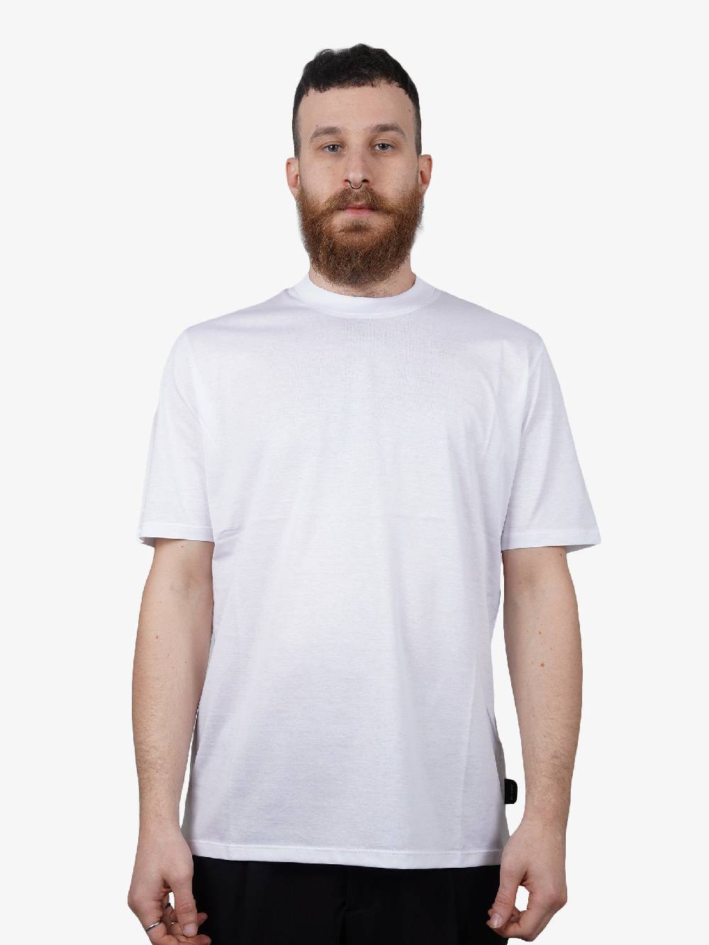 YES LONDON T-shirt 4007 Uomo In Cotone Bianco