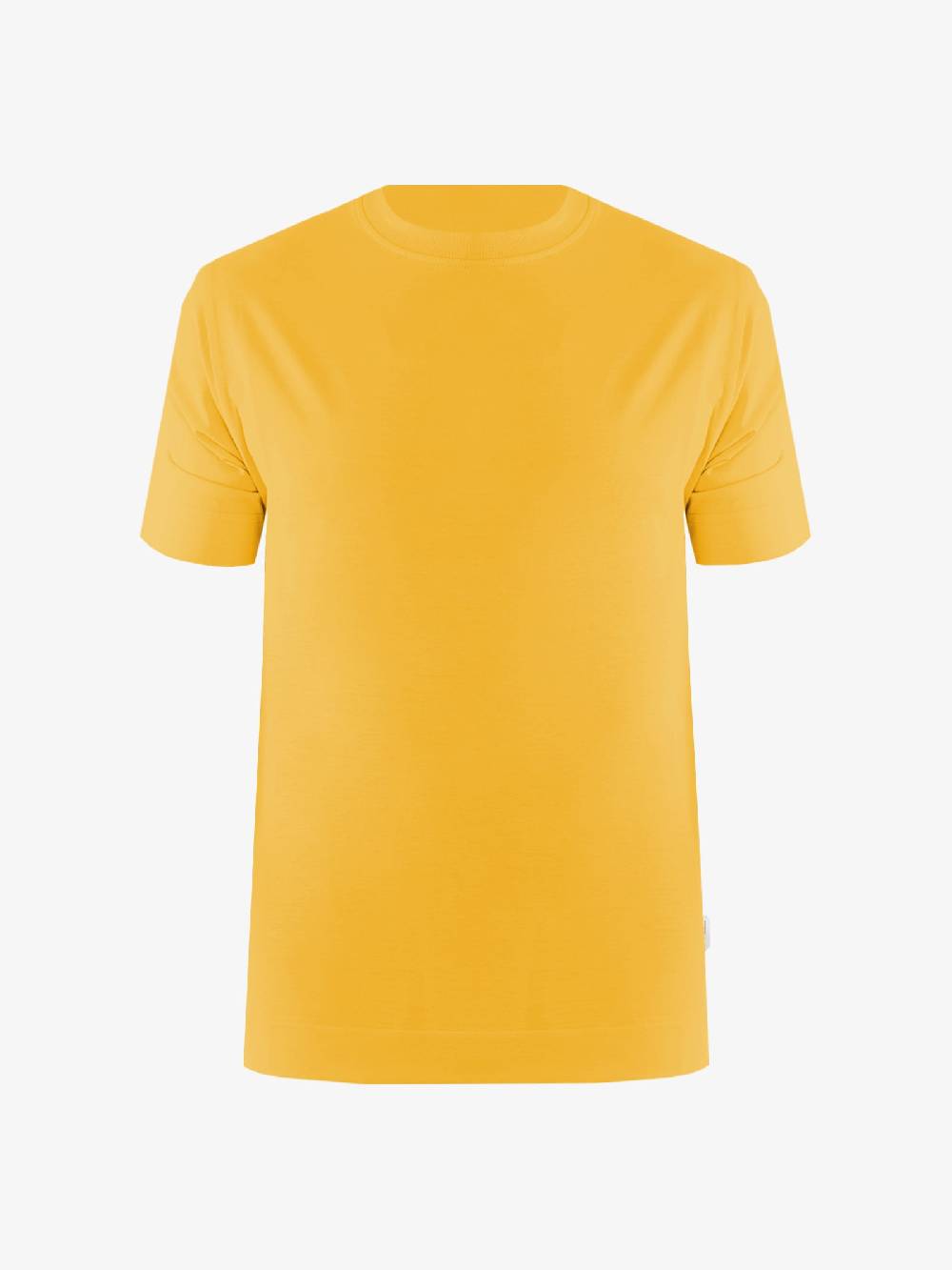 YES LONDON T-shirt XM4084 uomo in cotone ocra