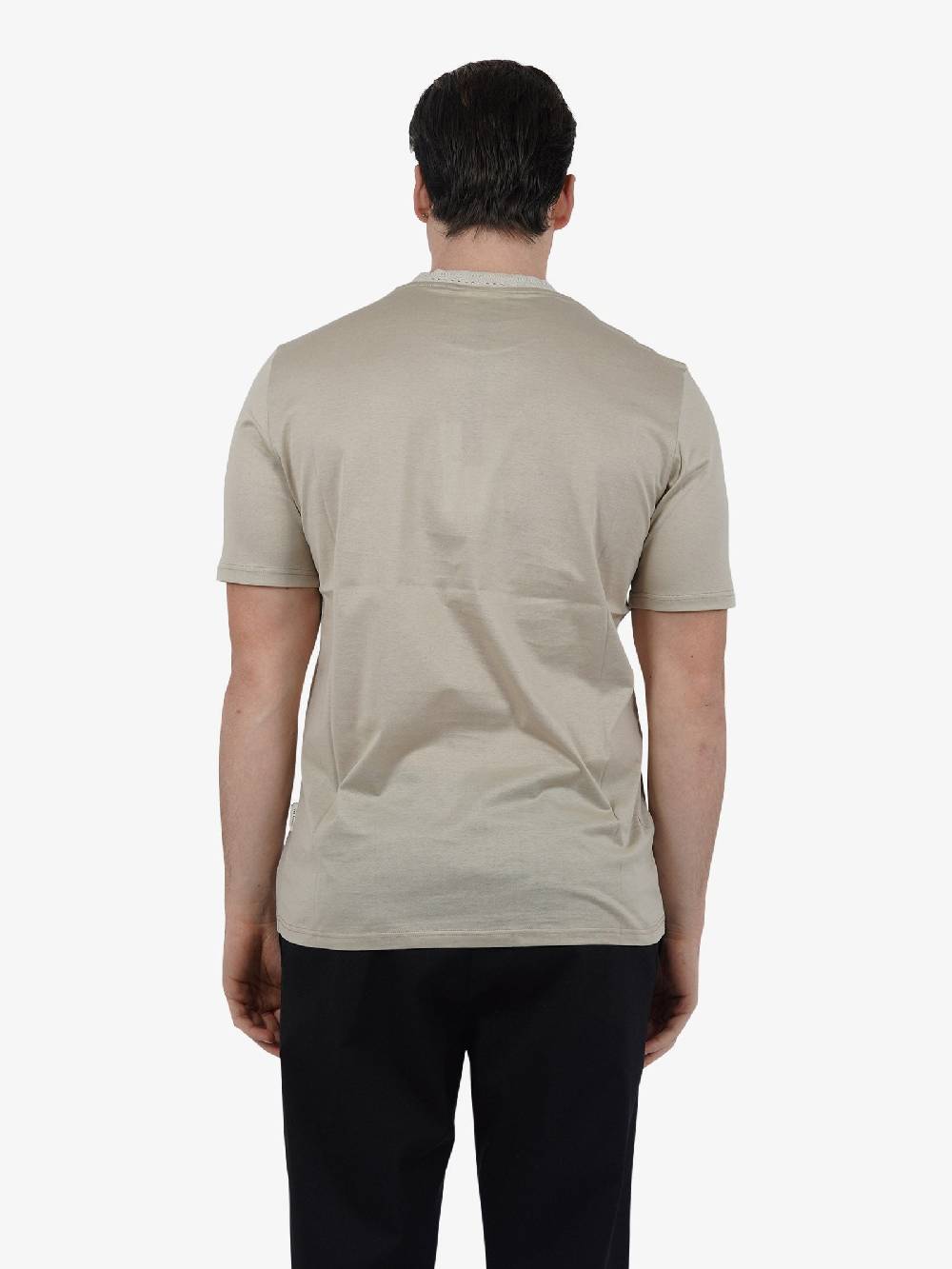 YES LONDON T-shirt XM4106 Uomo Cotone Beige