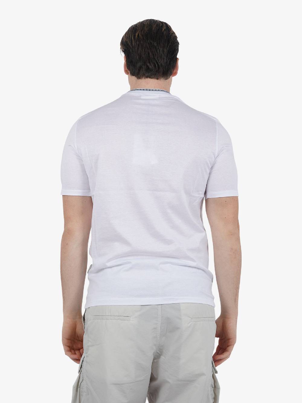 YES LONDON T-shirt XM4107 Uomo Cotone Bianco