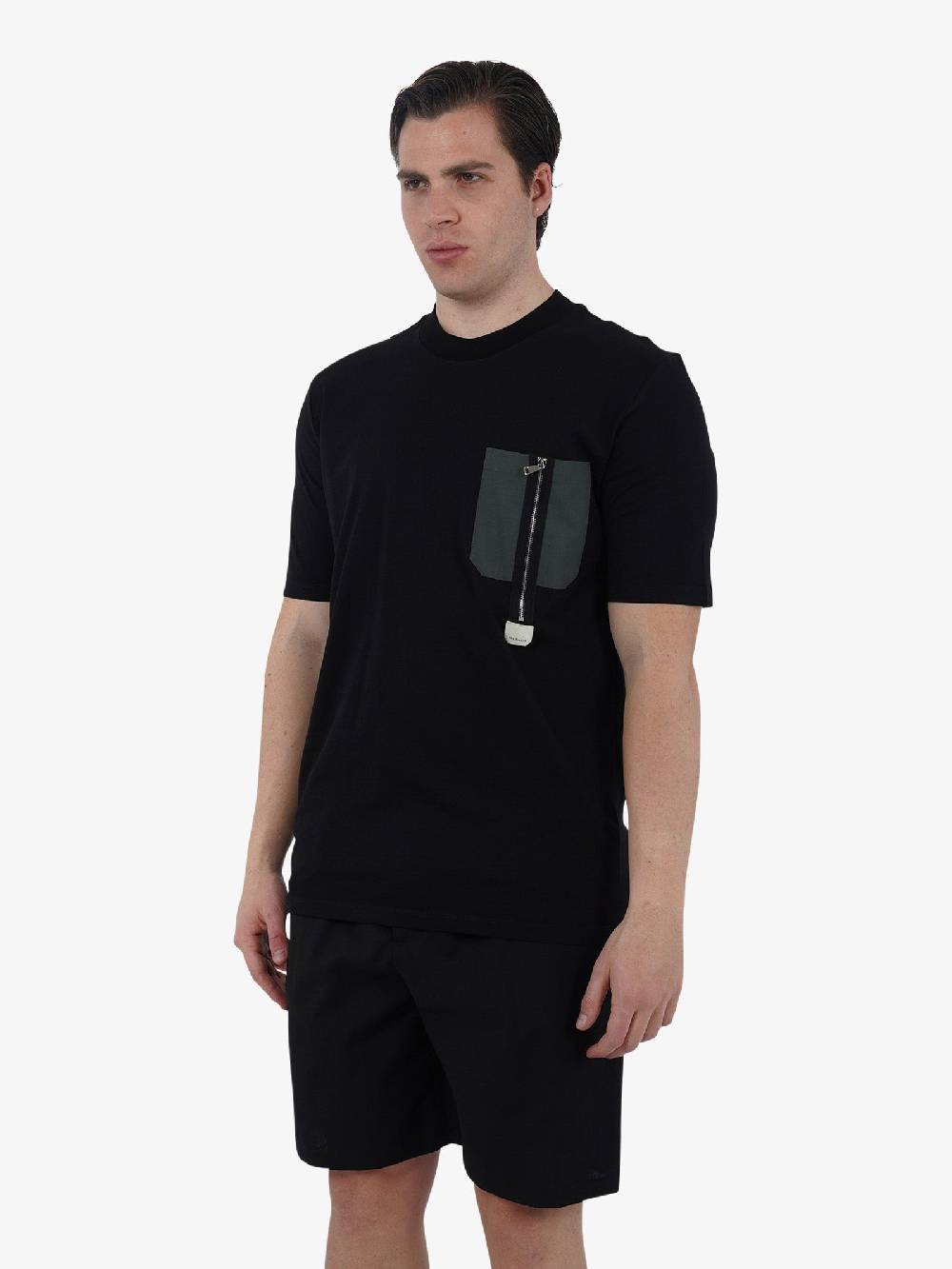 YES LONDON T-shirt XM4108 Uomo Cotone Nero