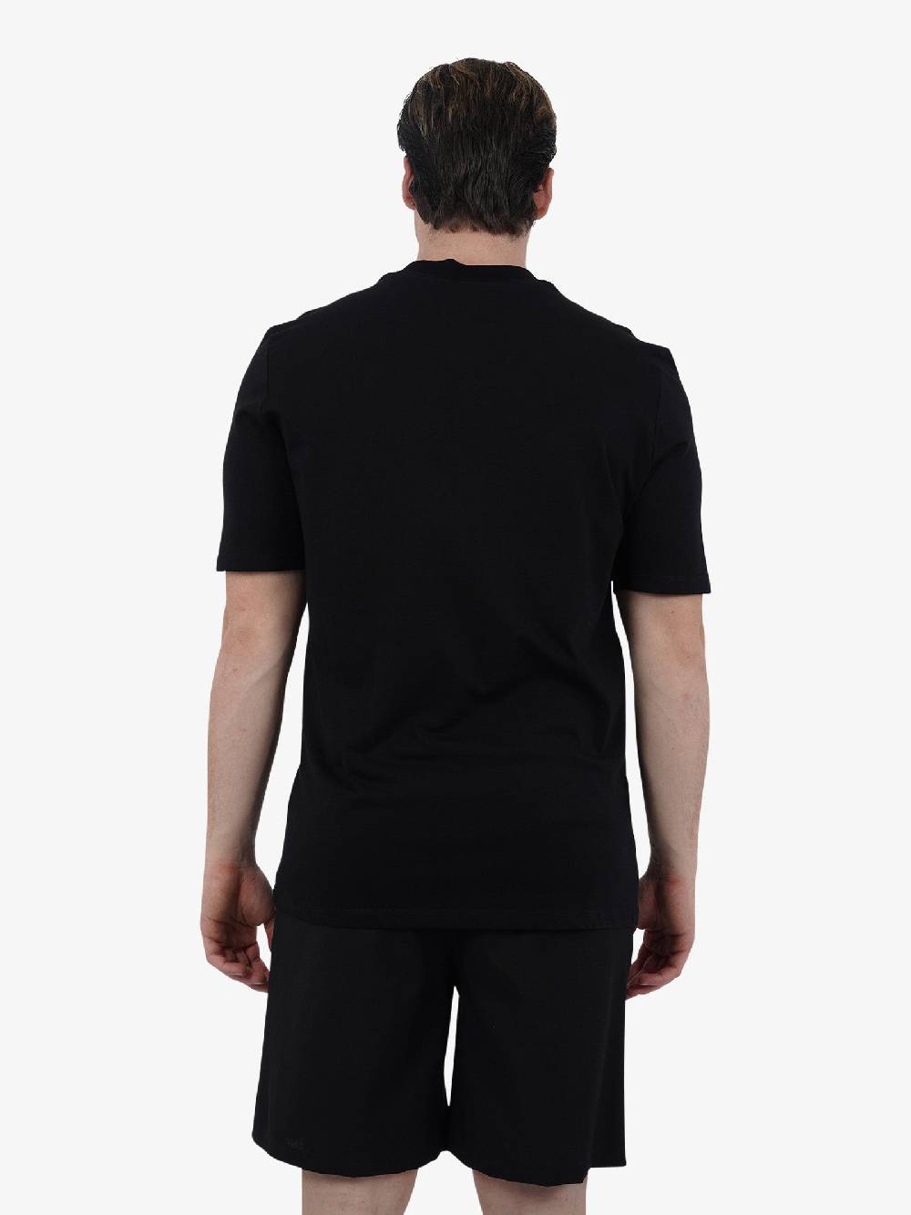 YES LONDON T-shirt XM4108 Uomo Cotone Nero