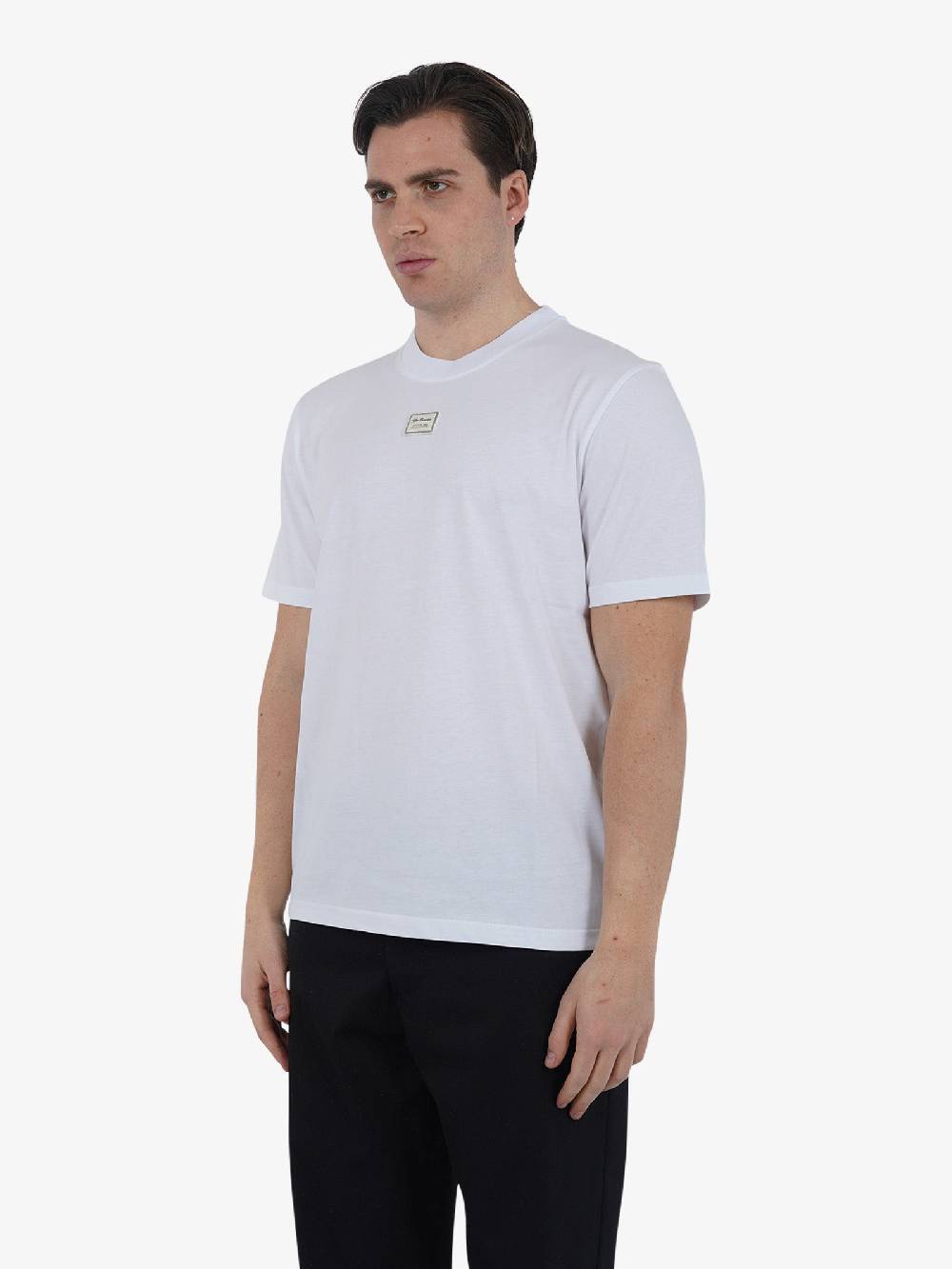 YES LONDON T-shirt XM4116 Uomo Cotone Bianco