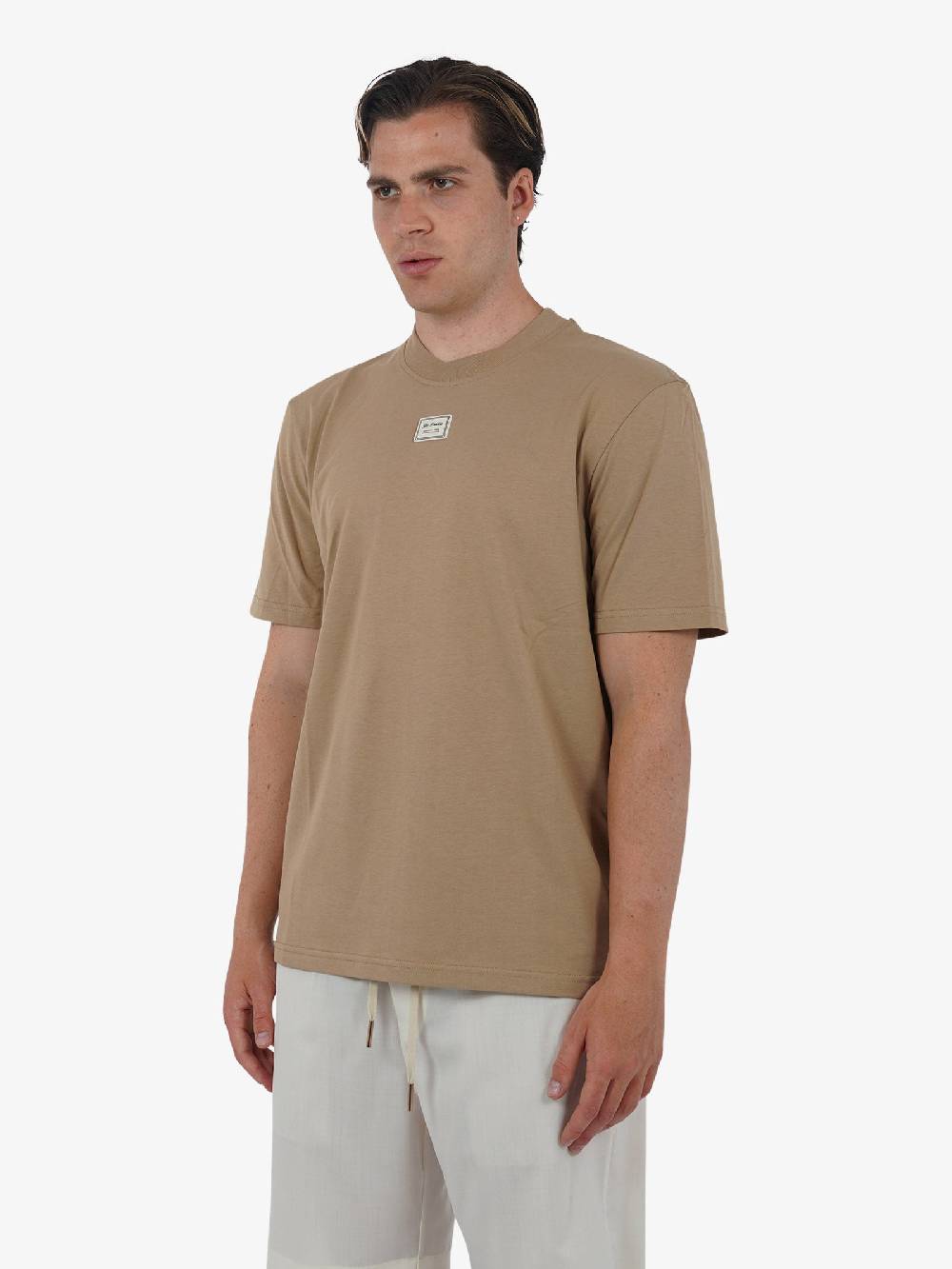 YES LONDON T-shirt XM4116 Uomo Cotone Marrone