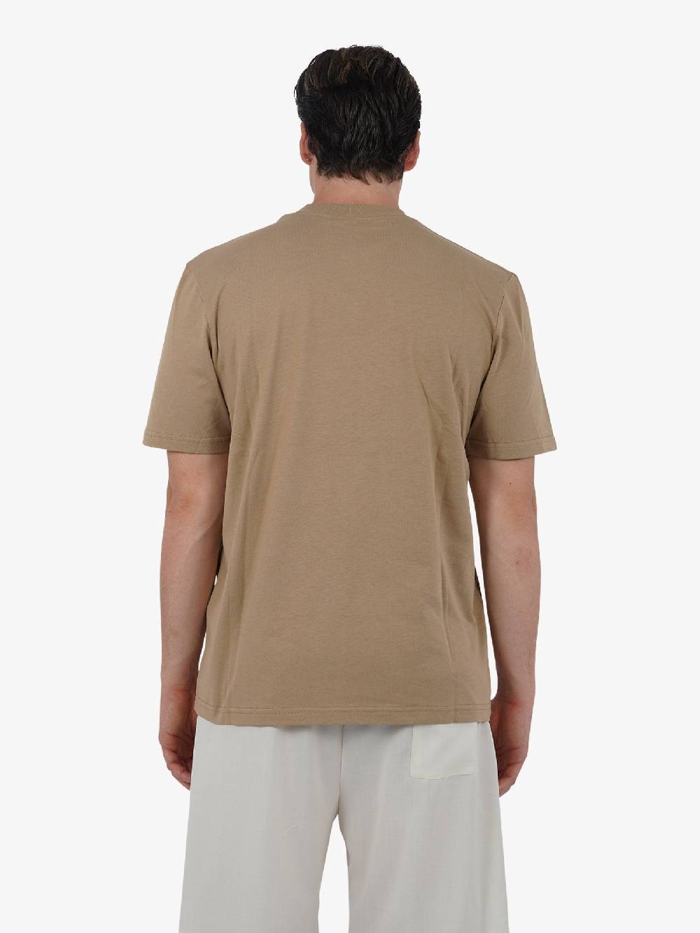 YES LONDON T-shirt XM4116 Uomo Cotone Marrone