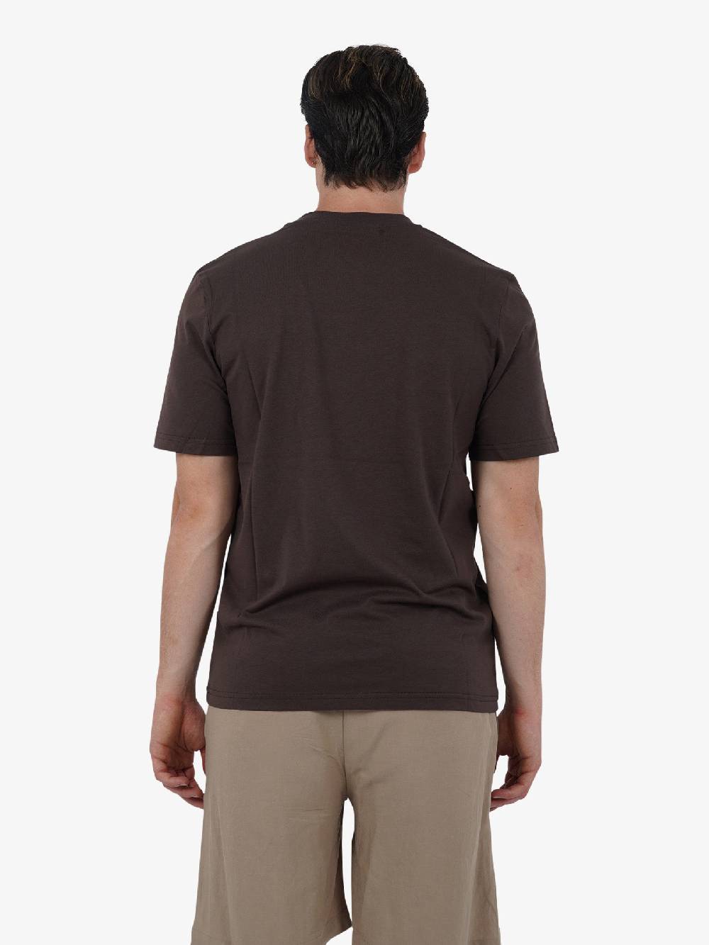 YES LONDON T-shirt XM4116 Uomo Cotone Marrone