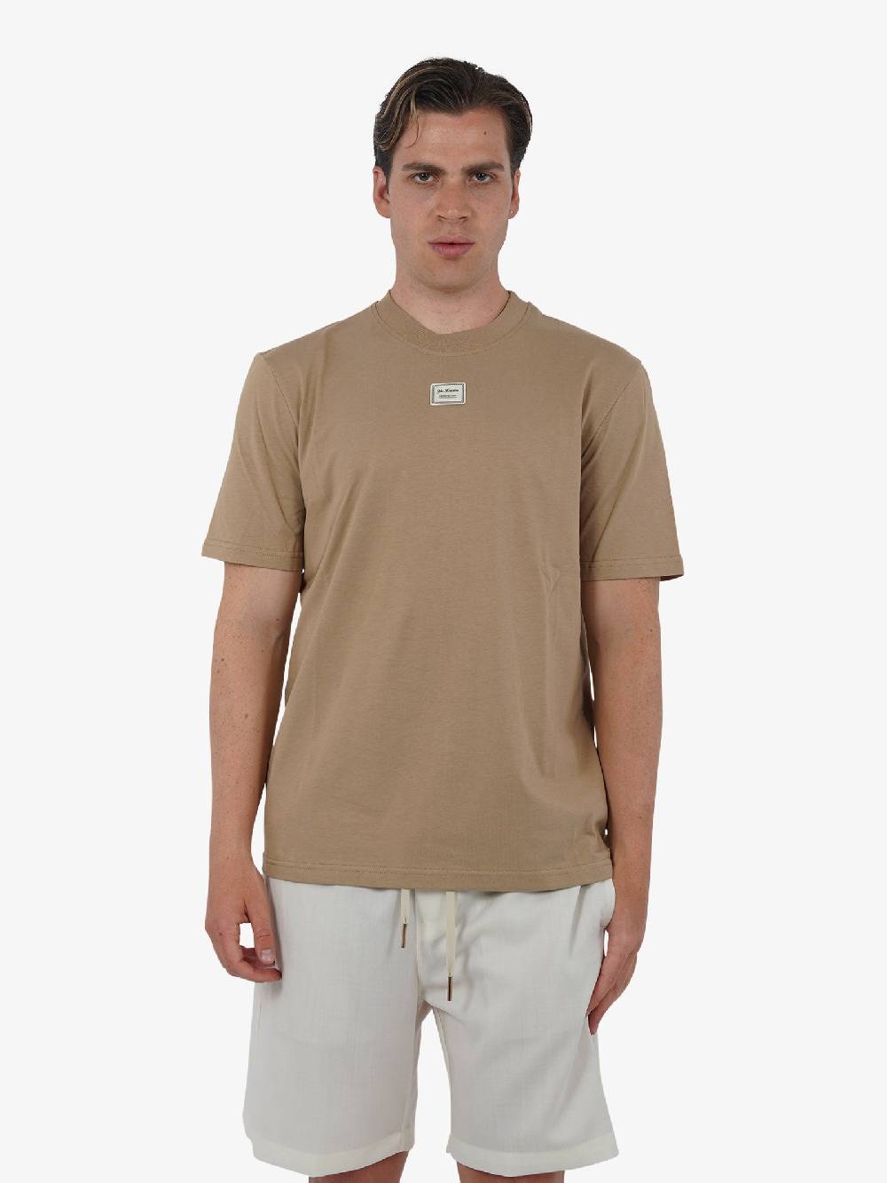 YES LONDON T-shirt XM4116 uomo cotone marrone