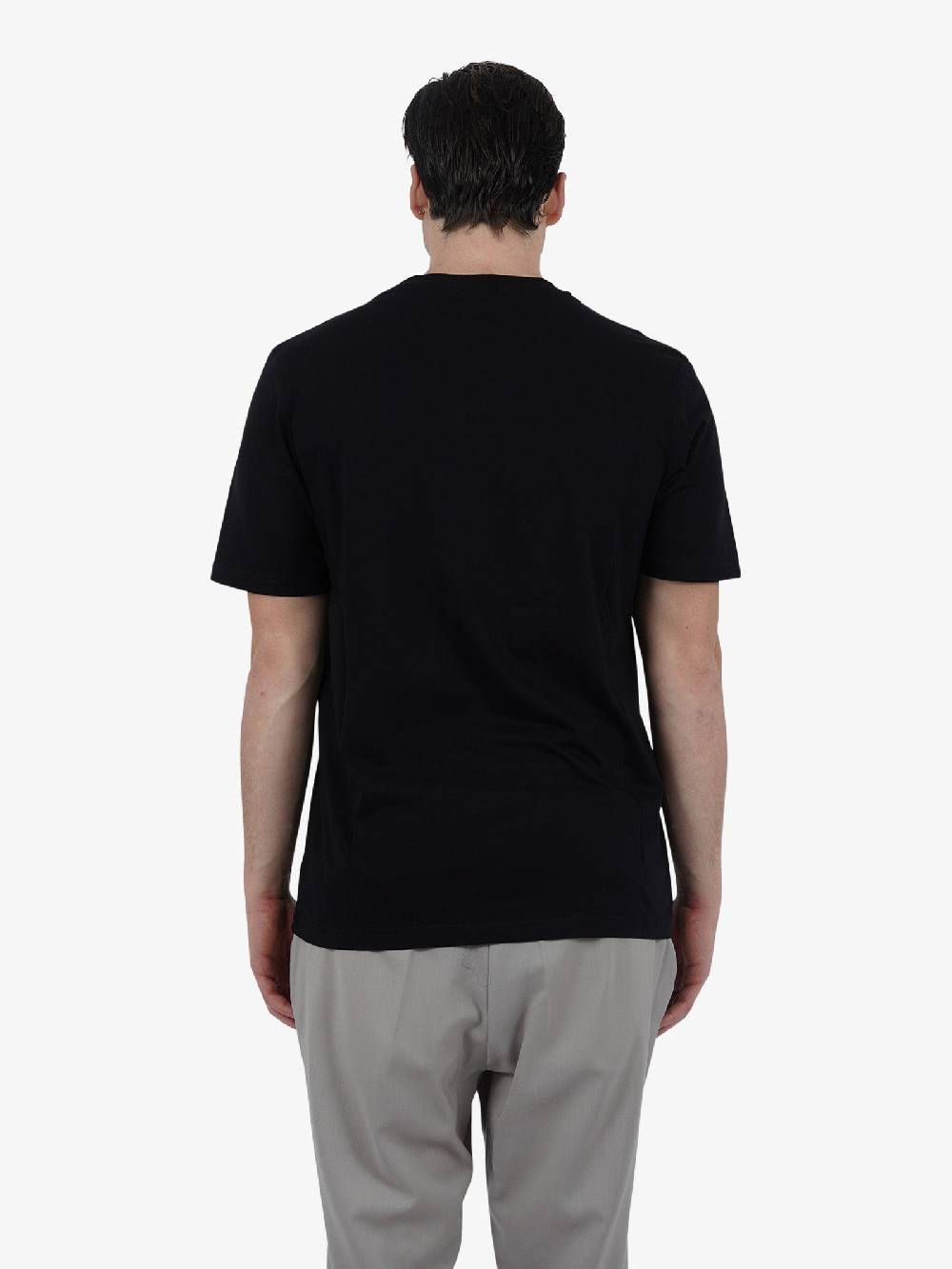 YES LONDON T-shirt XM4116 Uomo Cotone Nero