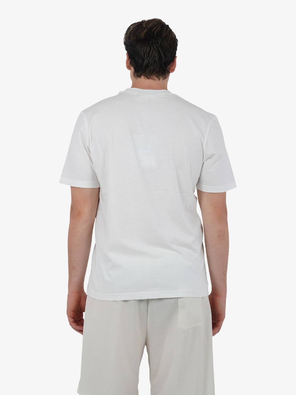 YES LONDON T-shirt XM4116 Uomo Cotone Panna