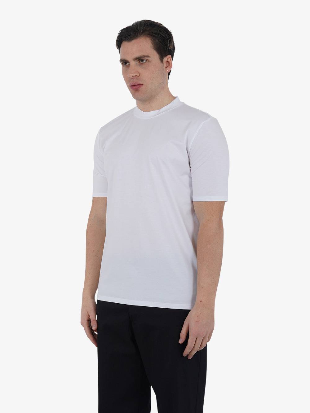 YES LONDON T-shirt XM4118 Uomo Cotone Bianco