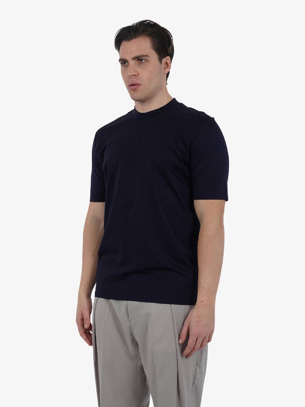 YES LONDON T-shirt XM4118 Uomo Cotone Blu