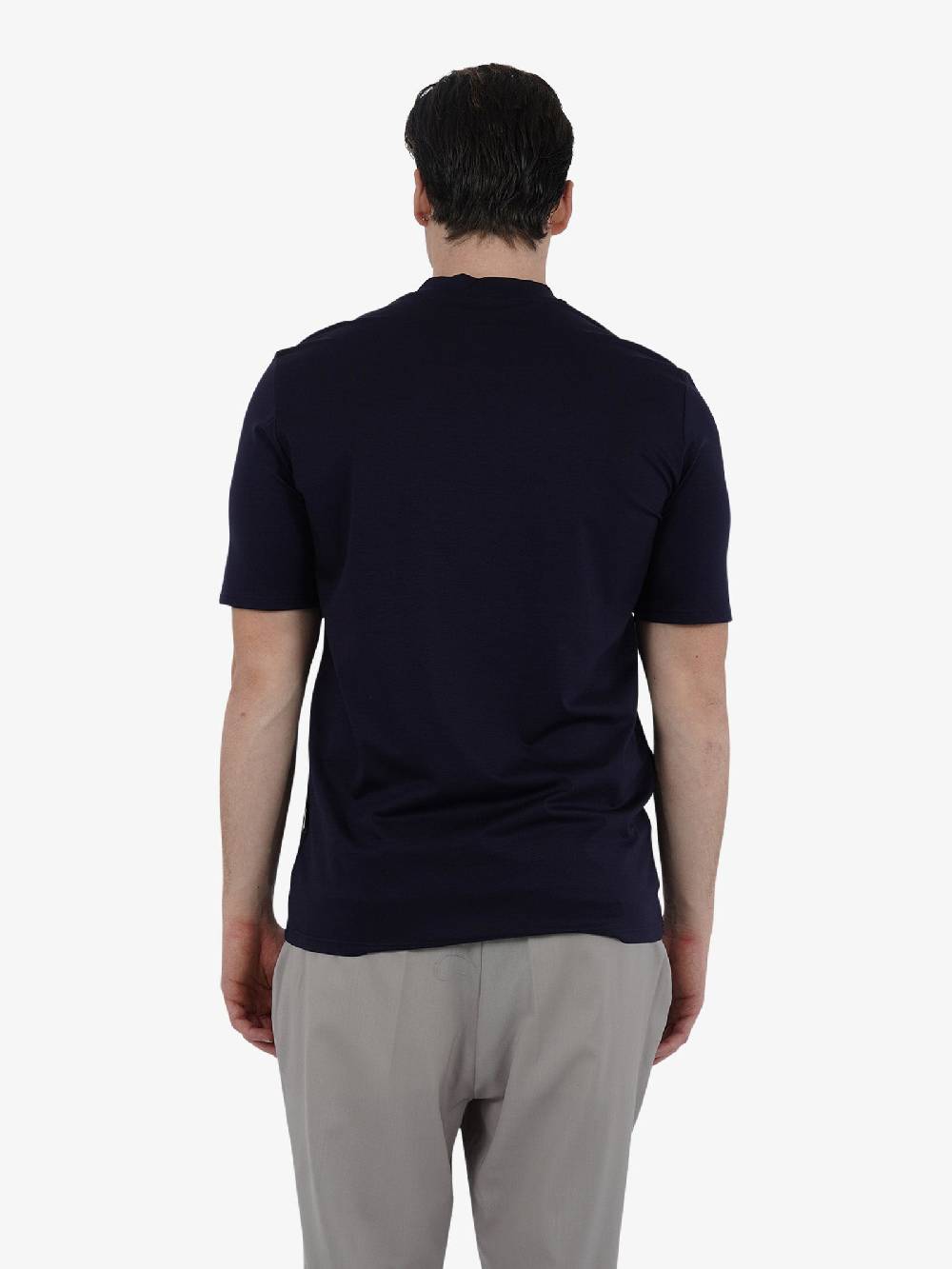 YES LONDON T-shirt XM4118 Uomo Cotone Blu