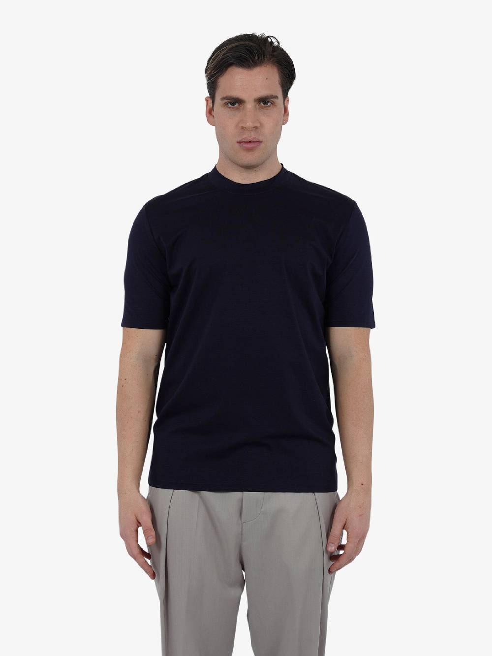 YES LONDON T-shirt XM4118 uomo cotone blu