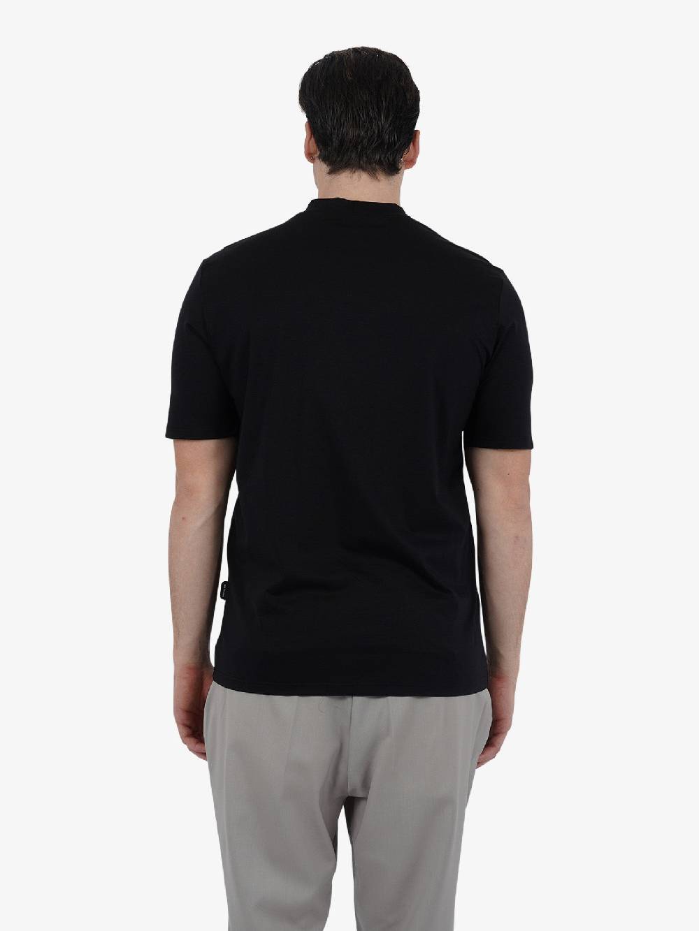 YES LONDON T-shirt XM4118 Uomo Cotone Nero